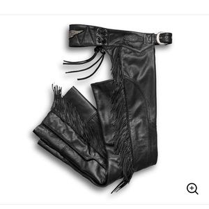 Harley Davidson Women’s Boone leather fringe chaps